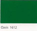 Oasis green colored polyester gel coat.