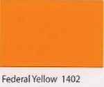 Federal Yellow is an orange custom colored polyester gel coat.
