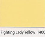 Fighting lady yellow polyester gel coat.