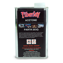 Acetone solvent for removing resin and gel coat residue.