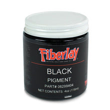 4 ounce opaque black pigment to mix with polyester, vinyl ester or epoxy resin.