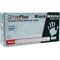 Box of black Nitrile safety gloves.