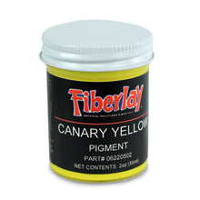 Canary yellow opaque pigment for use with polyester, vinyl ester and epoxy resins.