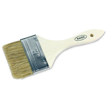 3 inch chip brush with wood handle and pure bristles for use with fiberglass and resin.