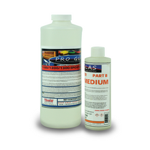 4:1 epoxy resin kit- One quart Part A epoxy resin and 8 ounces Part B medium speed (20-30 minute) hardener.