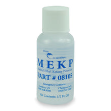 Half ounce Methyl Ethyl Ketone Peroxide (MEKP) hardener for polyester and vinyl ester resins.