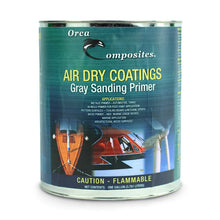 Air dry gray sanding primer for filling uneven surfaces and major imperfections.