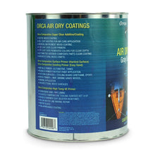 Back of can of Orca Air Dry Surface primer.