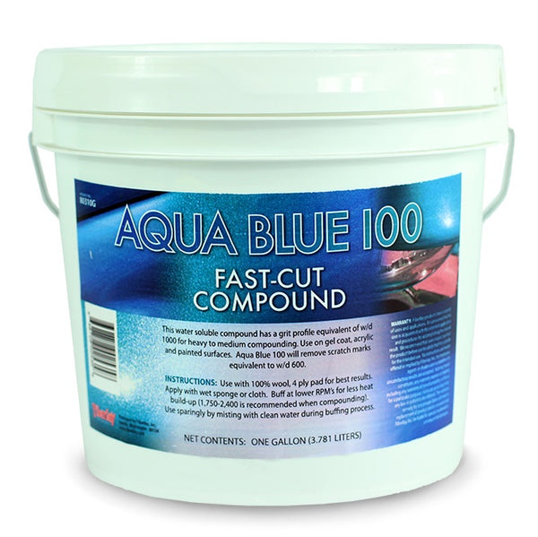 Blue Plastic Buffing Compound, 1 Pound Bar