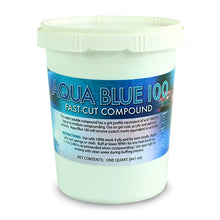 Aqua Blue 100 water soluble fast-cut compound for heavy to medium compounding.