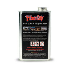 P-18 Surfboard waxed polyester resin to be used with MEKP catalyst.