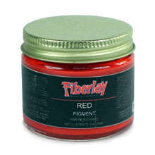 Two ounce bottle of red colored liquid concentrate pigment that can be mixed with epoxy, polyester and vinyl ester resins.