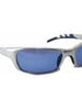Silver and Ice blue safety glasses for fiberglass work.