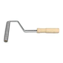 3/4 by 6 inch aluminum fiberglass roller with grooves.